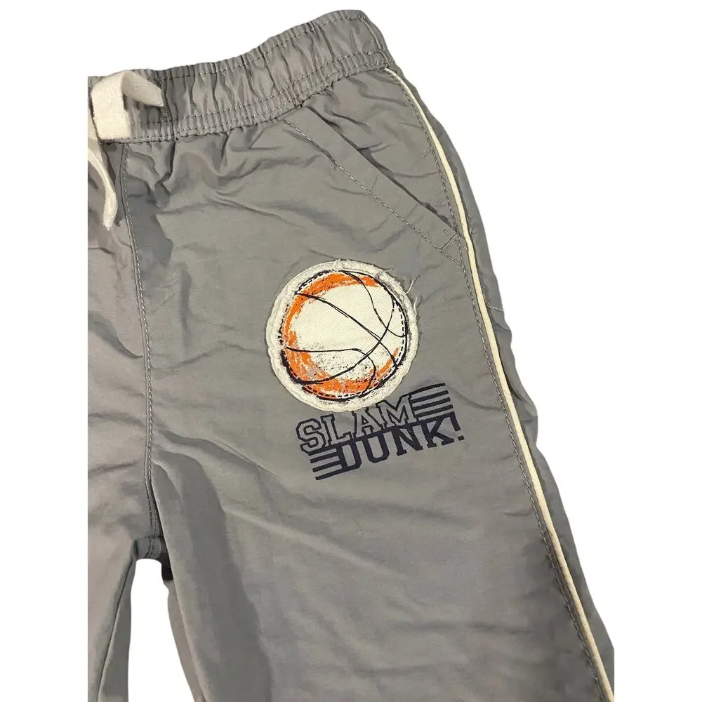 Children's Place Gray Basketball Nylon Track Pants Kids Boys Sz 2T